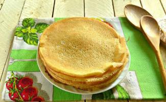 Pancake custard dengan kefir dan telur Resep pancake renda custard dengan kefir