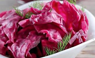 Капуста краснокочанная маринованная быстрого приготовления рецепт Маринованная красная капуста крупными
